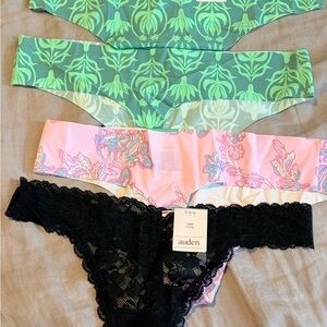 Auden Green, Pink, and Black Panties Trio